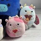 Squishmallows Lot of 5 Cows Osgood the Highland Cow and Friends Soft Plush New — photo 3