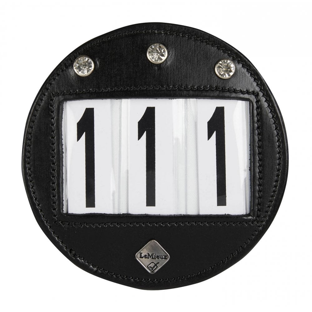LeMieux Bridle Number Round Diamante - Equestrian/Horse Competition