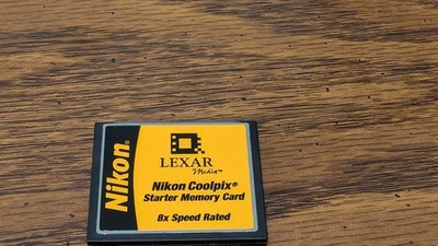 Lexar Nikon Coolpix Starter Memory Card 8X Speed Compact Flash Camera
