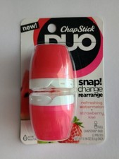 Chapstick Duo Snap Lip Balm - Refreshing Watermelon + Strawberry Kiwi (1)