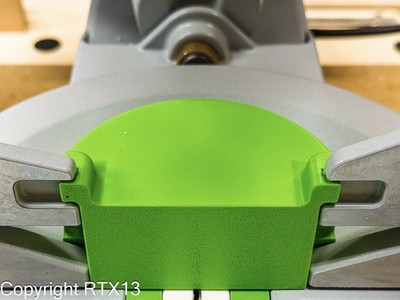 Zero Clearance Block/Null-Spaltblock/Rückplatte grün Festool Kapex KS 120 REB