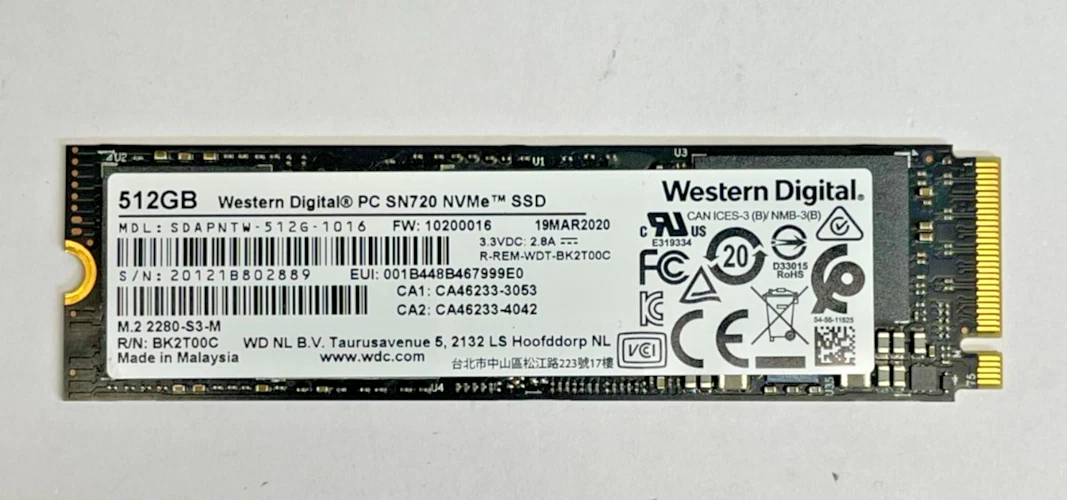 Western Digital M.2 Interface Solid State Drives 500 GB Storage
