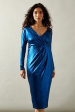 Wallis Cobalt Bodycon Dress Womens Party Dresses