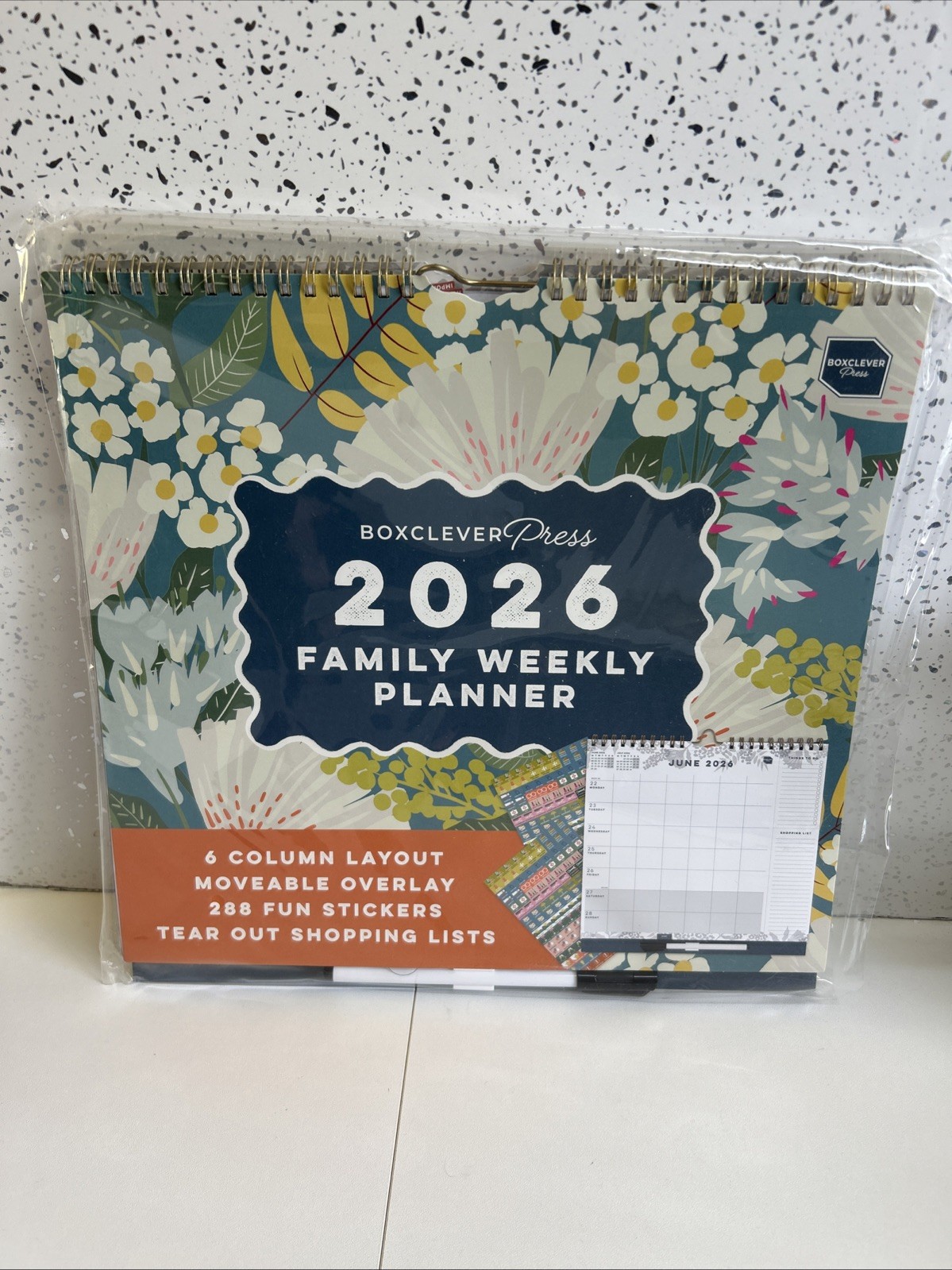 Boxclever Press Family Weekly Planner 2026. -With Side Shopping And To Do Lists.