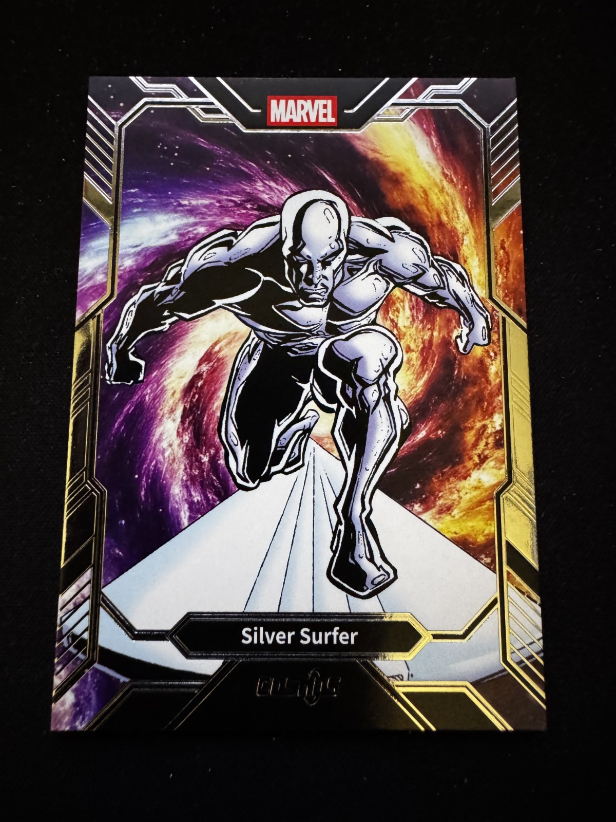 Silver Surfer #CM-GR-47 Marvel 2025 Kakawow Cosmos Green trading card — raw and PSA graded price guide