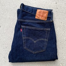 150th Anniversary Levi's 501 Jeans Men's W36 L32 Blue Raw Denim Selvedge Regular