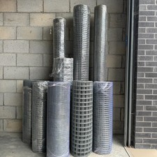Welded Mesh Wire Roll,  15m or 30m Long. 19 or 16 gauge. Galvanised Catio Aviary