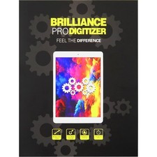 Brilliance Pro Digitizer  Home Button White Replacement Compatible For iPad 4