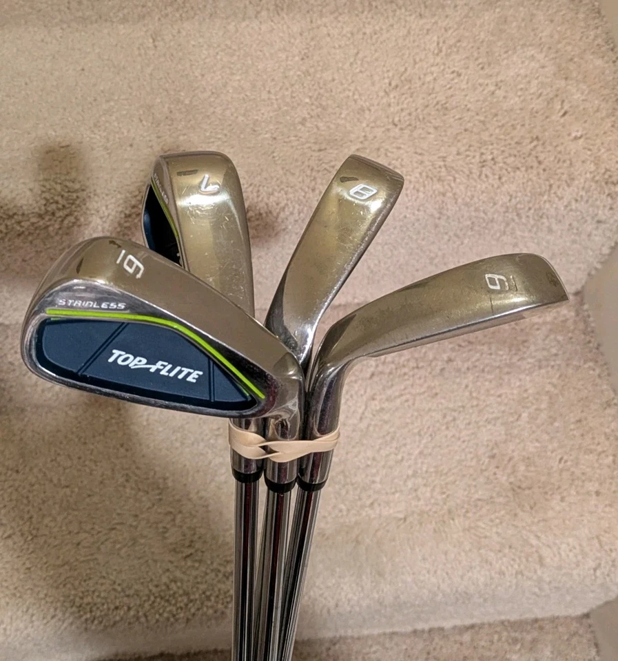 Top Flite Navy/Volt Iron+Putter Set 6-9 Irons W/ Putter Steel Mens Regular Flex - Image 2 of 4