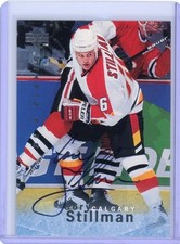 1995-96 Upper Deck Cory Stillman Be a Player Auto Calgary Flames