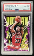 1996-97 Skybox Z-Force Michael Jordan Z Cling #11 Bulls PSA 10 GEM MINT