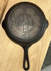 Vintage Griswold No. 5  Cast Iron Skillet 724L, Erie Slant Logo w/ Heat Ring