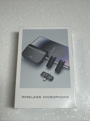 Professional Wireless Lavalier Microphone w/ Charging Case