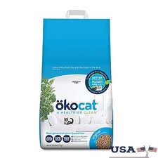 Natural Clumping Wood Cat Litter Dust Free Unscented Eco Friendly 12.6 lbs New