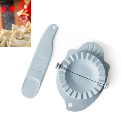 (Blau)Dumpling Maker Set Hangable Kitchen Tool Spoon Combo Mehrzweck CU