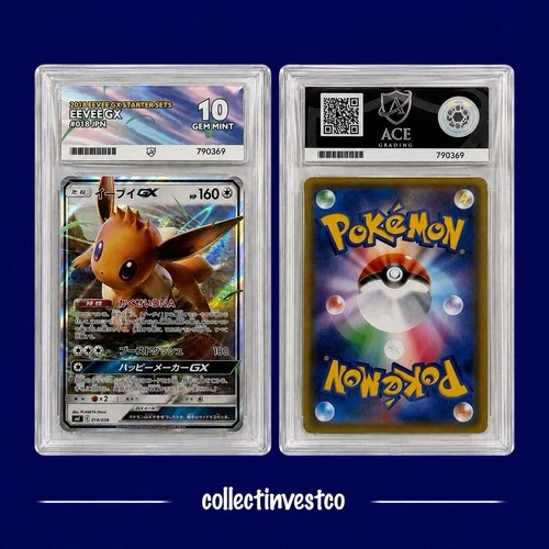 Eevee GX 019/038 ACE 10 Gem Mint 10 Pokemon TCG Starter Set Card Japanese