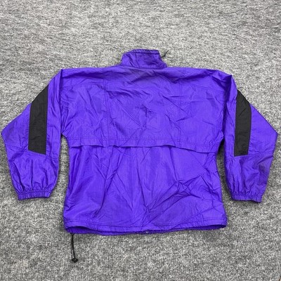 Vintage Umbro Jacket Mens Large Purple Full Zip Windbreaker Soccer