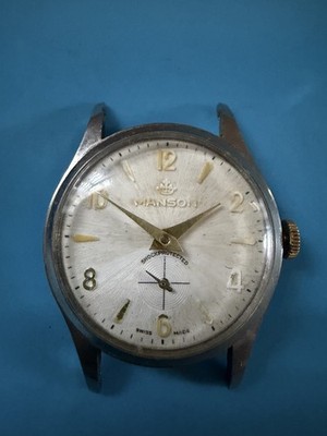 Vintage Manson Antimagnetic Men's Wristwatch Swiss Made