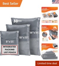 Poly Mailers Shipping Bags 30 Pack Self Sealed Waterproof Mailing Envelopes