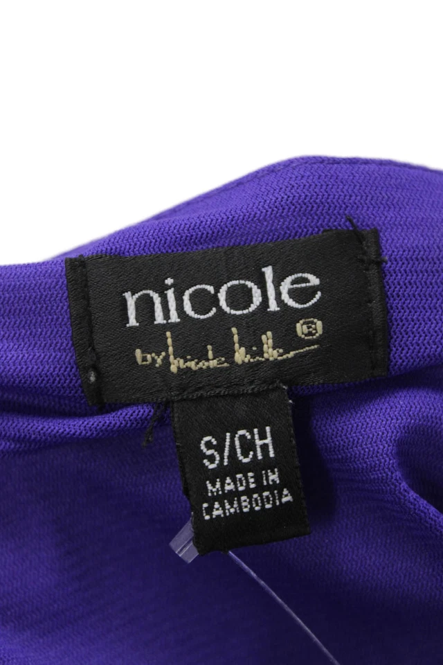 Nicole by Nicole Miller Womens Sleeveless Boat Neck Dress Multicolor Size S - Image 4 of 4