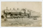 Steam Engine 81 Chicago & North Western Railway Yard ESCANABA Michigan 1910 RPPC