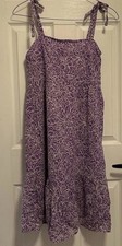 New Women’s GAP Brand Summer Dress Purple Size Small Petite Light Mid length