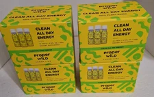 Proper Wild Vegan Energy Shots Lemon Lime 4 Boxes of 12 (48) 2.5 oz Exp 11/ 2026