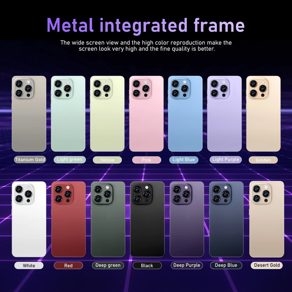 Teléfono Celular Smartphone 15 Pro Max 5G 256GB Desbloqueado Android 14 6000mAh Foto 4 de 4