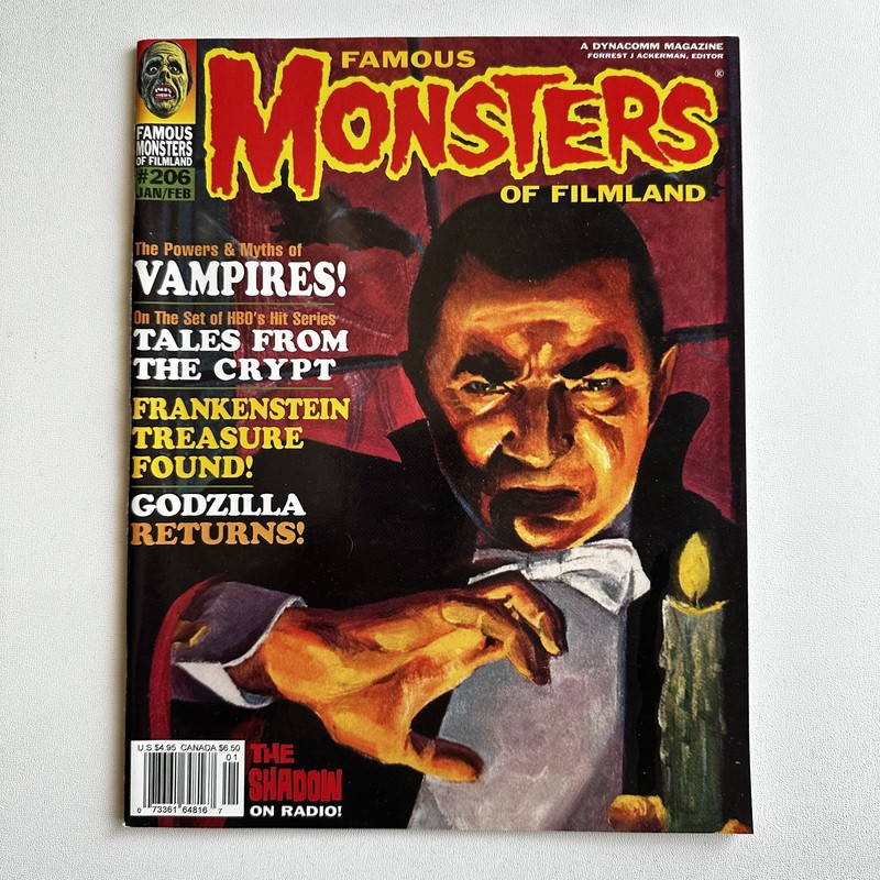 FAMOUS MONSTERS OF FILMLAND #206 Ackerman VAMPIRA MAILA NURMI Gojira VAMPIRES