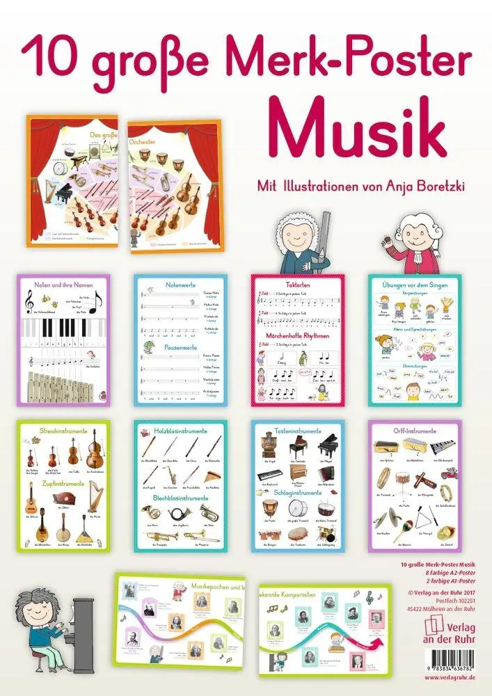 Redaktionsteam Verlag an der Ruhr ~ 10 große Merk-Poster Musik - Bild 3