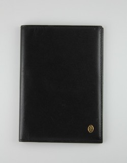 CARTIER Kartenetui Leder schwarz 13 x 9 3 cm unbenutzt