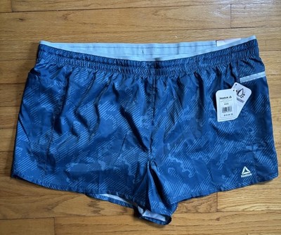 NWT Reebok Womens Relaxed Shorts XXXL Blue Lined Pockets
