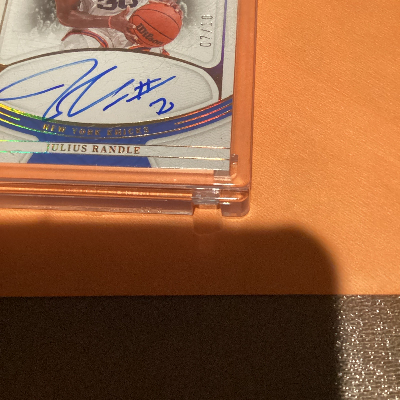 Panini 2021-22 National Treasures National Archives Ink Julius Randle Auto 07/10 view 5