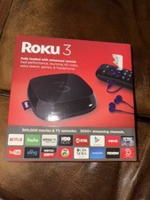 Roku 3: A Media Streamer with Enhanced Voice Search Remote no headphones Or Cord