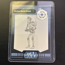 WOTC Star Wars Miniatures TCW Rocket Battle Droid 31/40 Card