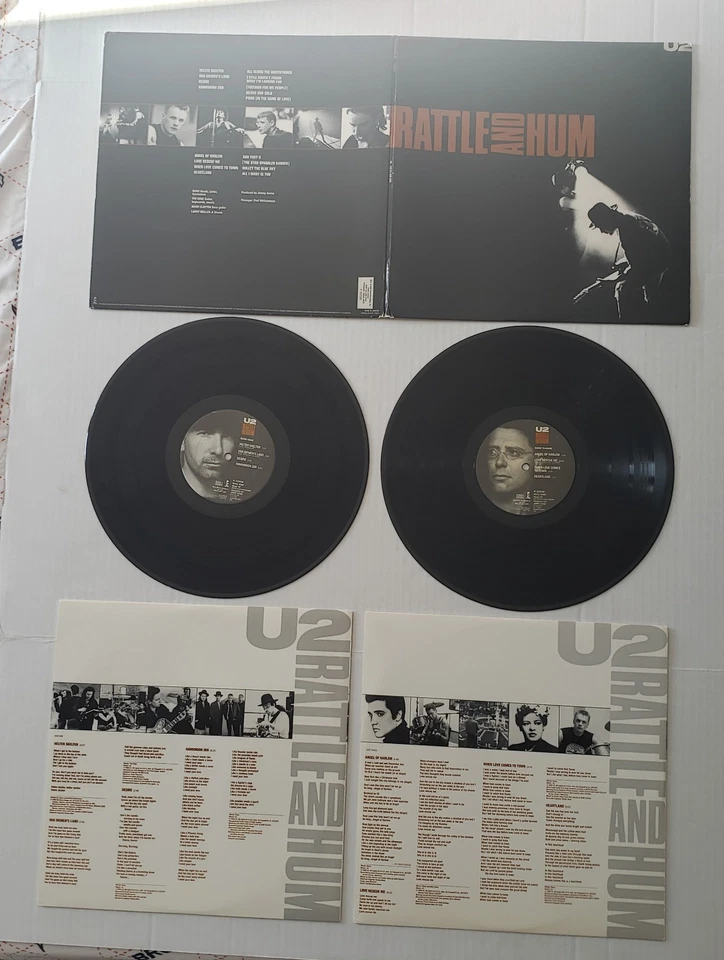 U2 - Rattle and Hum 2 LP's, Manufactured in Canada by BMG  - Image 2 of 4