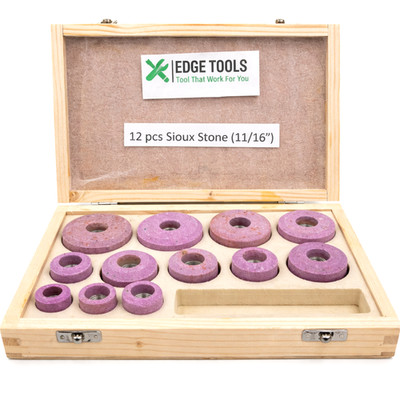 New Valve Seat Grinding Stones Set Of 12 Pcs For Sioux 11/16'' Thread 80 Grit USA