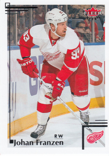 2012 Fleer Retro Johan Franzen #69 card