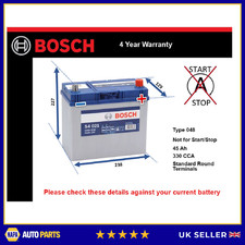 Battery fits ROVER MINI MINI COOPER MINI-MOKE 1.0 1.3 86 to 01 Bosch 048 330A