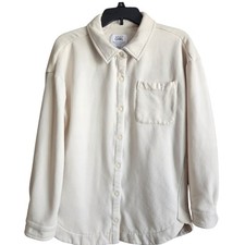 Athleta Girl Retroactive Cream Fleece Shacket SZ XXL/16