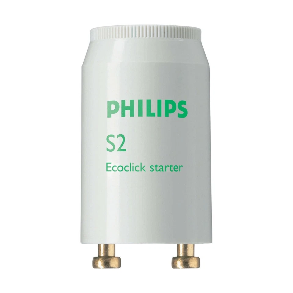 Philips S2 Starter - 10 Stück - Zünder für Leuchtstofflampe Leuchtstoffröhre