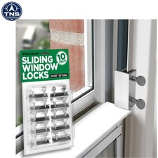 10 Pack Window Locks Sliding Vertical Horizontal Aluminum Childproof Secure Fit