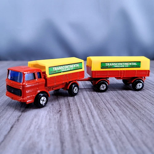 New ListingMatchbox Lesney Mercedes Trailer Red Transcontinental Diecast Collectible