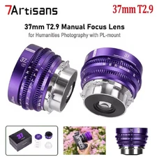 7artisans 37mm T2.9 MF Full Frame Floral Bloom Art Bokeh Cine Lens For PL Mount