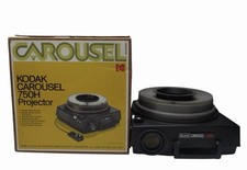 Kodak Carousel 750H 35mm Slide Projector w/ Tray  Remote Tested