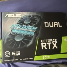 ASUS GeForce RTX 3050 6GB GDDR6 Graphics Card Ray Tracing DLSS HDMI Fan