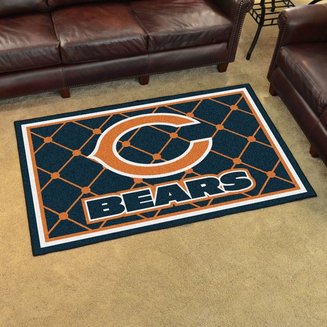 Chicago Bears Rug 4x6 46"x72" eBay