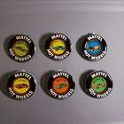 Original Hot Wheels Redline Late 1960's Collectors Buttons Lot - Set 6