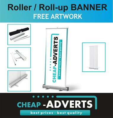 Roll Up Schild für Ausstellung mit freiem Design - 2000 mm x 850 mm