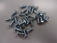 Hex Cap Bolts 1/4-20 x 5/8" Long Grade 2 Steel Zinc Plated Lot of 30 2876